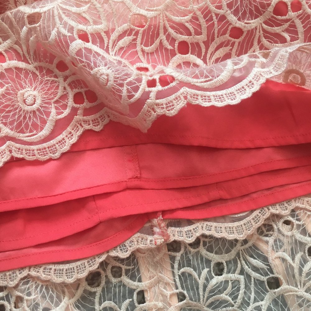 Beautifully Detailed flower overlay dress - Picture 7 of 7